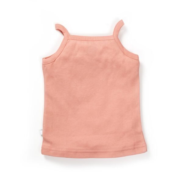 Girls Embroidered Printed 100% Organic Cotton Camisole and polka doted Skirt Set-Orange/yellow - Image 6