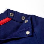 Boys Graphic Printed 100%Organic Cotton T-shirt and Pant Set with Elephant printed patch-Navy - Image 5