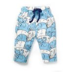 Boys Graphic Printed 100%Organic Cotton T-shirt and Pant Set with Elephant printed patch-Navy - Image 6