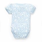 Girls Graphic Printed 100%Organic Cotton  Bodysuit -Blue - Image 4