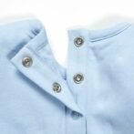 Girls Graphic Printed 100%Organic Cotton Jacket styles dress with heart print- Blue - Image 4