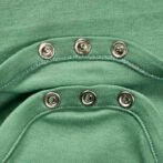 Boys Printed 100% Organic Cotton Bodysuit with Monkey Print- Green - Image 4