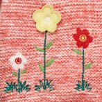 Girls Graphic 100%Organic Cotton Hooded Sweater Jacket with Cute Emb- Corel - Image 4