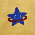 Girls Graphic 100%Organic Cotton Sweater highlighted with Star Graphics-Yellow - Image 2