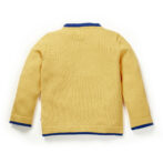 Girls Graphic 100%Organic Cotton Sweater highlighted with Star Graphics-Yellow - Image 3