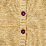 Unisex Printed 100%Organic Cotton Collar Sweater cardigan- Yellow - Image 2