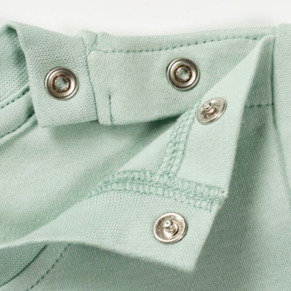 Boys Green T-Shirt Combo Pack of 2 with Elephant & Turtle printed patch - Image 8