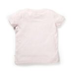 Girls Printed 100%Organic Cotton Unicorn Deer Graphics Round Neck Tee pack of 2-Purple and Light Pink - Image 4