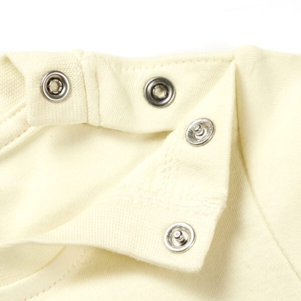 Girls Graphic Printed 100%Organic Cotton T-Shirt Combo Pack of 2 with cute bird and giraffe printed patch-Pink and Yellow - Image 4