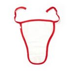 Unisex Printed 100%Organic Cotton Star Zabla - White and Red - Image 8