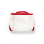 Unisex Printed 100%Organic Cotton Star Zabla - White and Red - Image 6