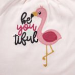 Girls Graphic Printed 100%Organic Cotton long Top With Leggings Set-Baby pink - Image 5