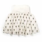 Girls Embroidered Printed 100% Organic Cotton Festive embroidered Top and Dhoti set-Baby Pink - Image 4