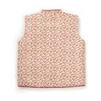 Boys Printed 100% Organic Cotton Geometrical Front Opening Cotton Jacket-Red Yellow - Image 4