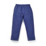 Boys Printed 100% Organic Cotton Ethnic Elephant design Collar Kurta and Pajama Set-White and Navy - Image 5