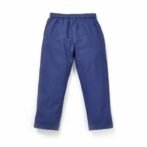 Boys Printed 100% Organic Cotton Ethnic Elephant design Collar Kurta and Pajama Set-White and Navy - Image 5