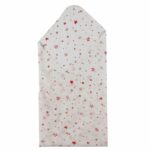 Unisex Printed 100%Organic Cotton Red Star Wrap- White