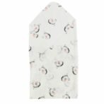 Unisex Printed 100%Organic Cotton Zebra Wrap - White and Black