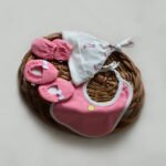 Girls Graphic 100% Organic Cotton Mermaid printed Newborn Gift set pack of 4-pink