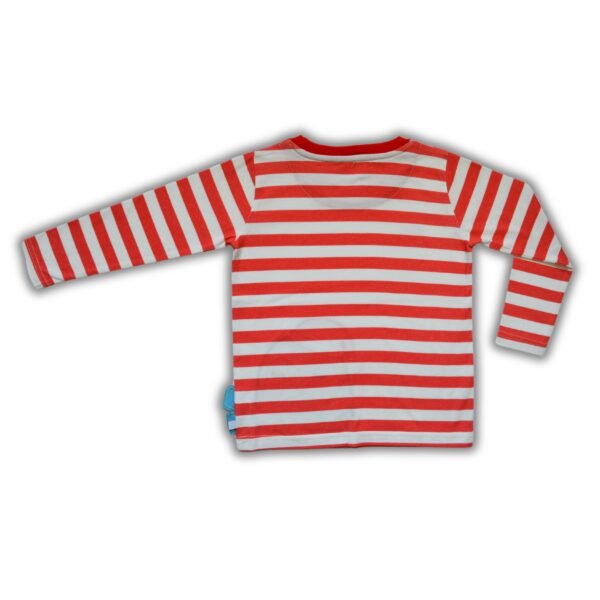 Pranava 100% Organic Unisex Red LS tee & Navy pant with Festive Penguin Graphics - Image 5