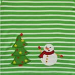 Pranava 100% Organic Unisex Green set of Snowman tee and Raindeer emb Pant. - Image 5