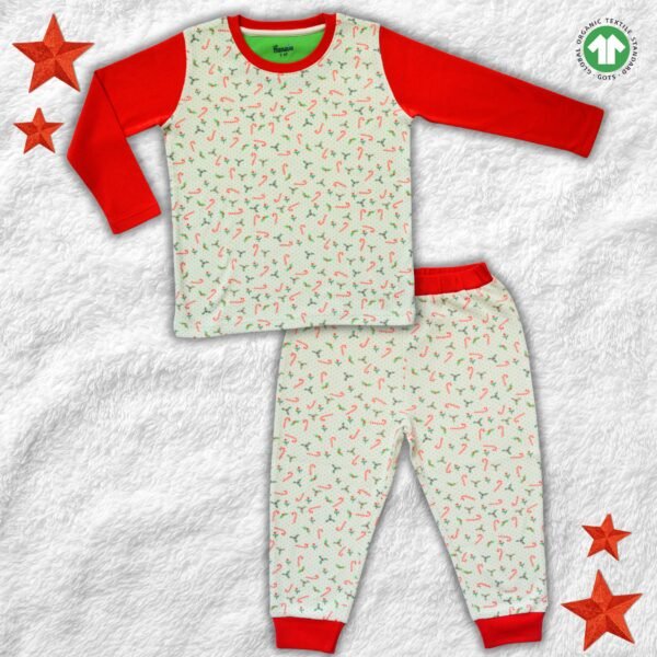 Pranava 100% Organic Candy printed Tee and Pant set for both Boys and Girls. - Image 7