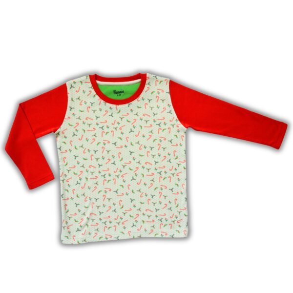 Pranava 100% Organic Candy printed Tee and Pant set for both Boys and Girls. - Image 3