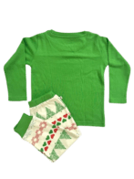 Pranava 100% Organic Unisex Xmas graphics Printed Long sleeve tee and Bottom set - Image 3
