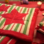 Unisex Kids Organic Cotton Winter Quilts with festive Xmas Star patch work