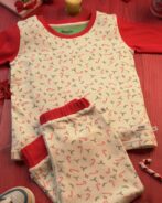 Pranava 100% Organic Candy printed Tee and Pant set for both Boys and Girls.
