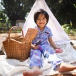 Unisex Baby Printed 100% Organic Cotton Sleepsuit - Indigo Blue