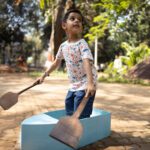Kids Boys Printed 100%Organic Cotton T-Shirt - White