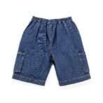 Kids Boys Graphic Printed 100%Organic Cotton Top and Shorts - Red and Denim - Image 3