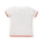 Kids Boys Printed 100%Organic Cotton T- Shirt - White and Blue - Image 3