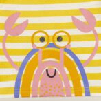 Unisex Baby Printed and Stripes 100% Organic - Yellow and White - Image 4
