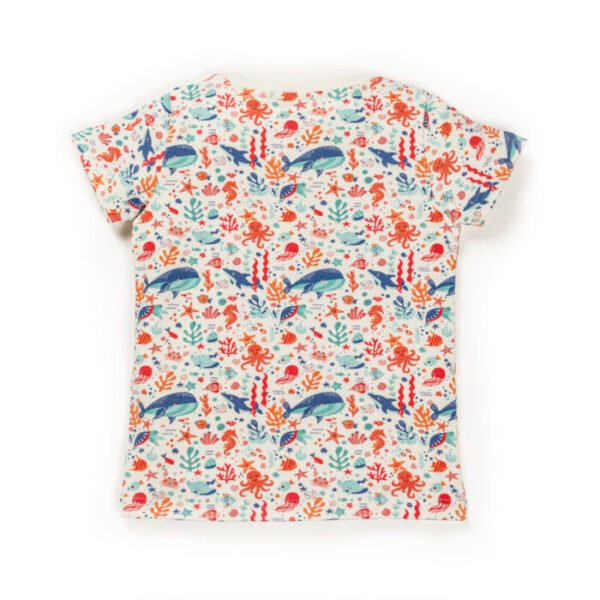 Kids Boys Printed 100%Organic Cotton T-Shirt - White - Image 3