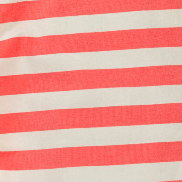 Kids Girls Stripes 100%Organic Cotton Leggings - Pink and White - Image 3