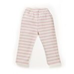 Kids Girls Stripes and Printed 100%Organic Cotton Leggings - Pink and White - Image 5