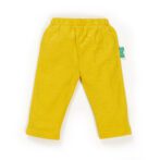 Unisex Baby Printed 100% Organic Cotton Shark Pants - Lemon Yellow - Image 3