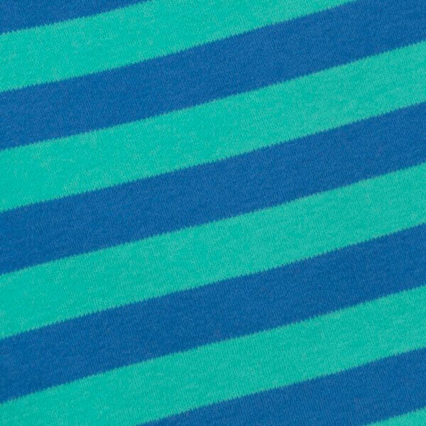 Kids Boys Stripes 100% Organic Cotton Shorts - Cerulean Blue - Image 4