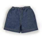 Kids Girls Printed 100%Organic Cotton Shorts - Denim - Image 4