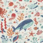 Unisex Baby Printed 100%Organic Cotton Shorts - White - Image 4
