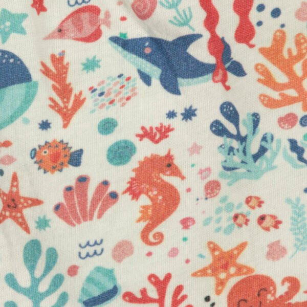 Baby Girls 100% Organic Cotton Top and Shorts - Ultramarine Blue - Image 5