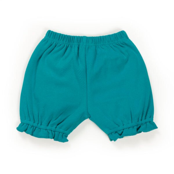 Baby Girls 100% Organic Cotton Top and Shorts - Powder Blue - Image 5