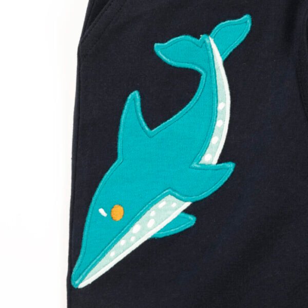 Kids Boys Graphic Printed PRANAVA 100% Organic Cotton Pants - Turquoise Blue - Image 4