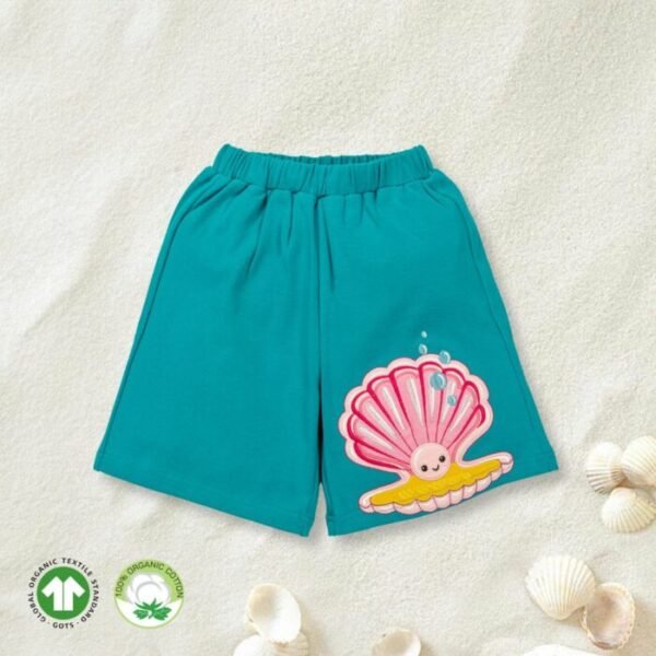 _FIRST CRY FINAL Blue and Pink Oyster Printed Shorts