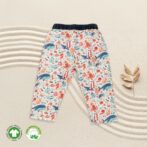 White Pants with Sea Life Prints