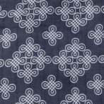 Unisex Baby Kolam Printed 100% Organic Cotton Jhabla and Langot Set - Dark Blue - Image 4