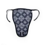 Unisex Baby Kolam Printed 100% Organic Cotton Jhabla and Langot Set - Dark Blue - Image 6
