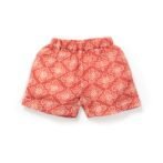 Baby Girls Batik Printed 100% Organic Cotton Jhabla and Shorts Set - Maroon - Image 6